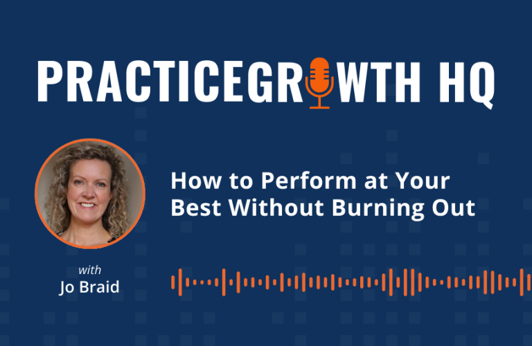 EP 133: How to Perform at Your Best Without Burning Out – With Jo Braid